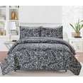 thumbnail image 1 of Crushed Microfiber Branches 3-piece Quilt Set Graphite King, 1 of 2