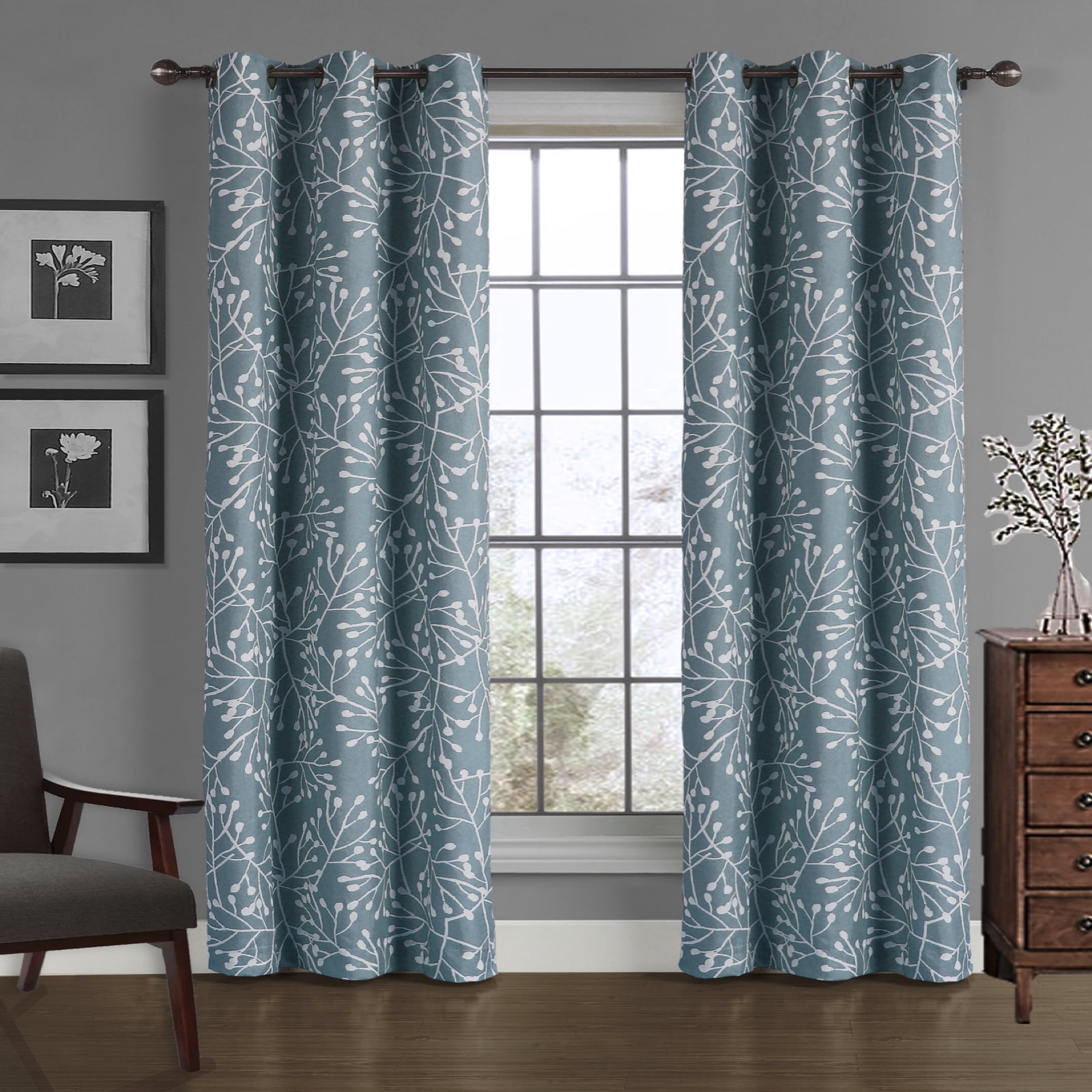 Crushed Microfiber Window Curtain Panel