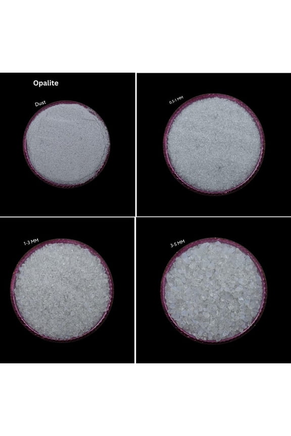 Crushed Natural Opalite Coarse All Size Gemstone Opalite Gemstone Powder Crushed For Woodwork, Ring Inlay Opalite Healing Properties Inlay Dust Powder 50 Gram( 250 Carat)