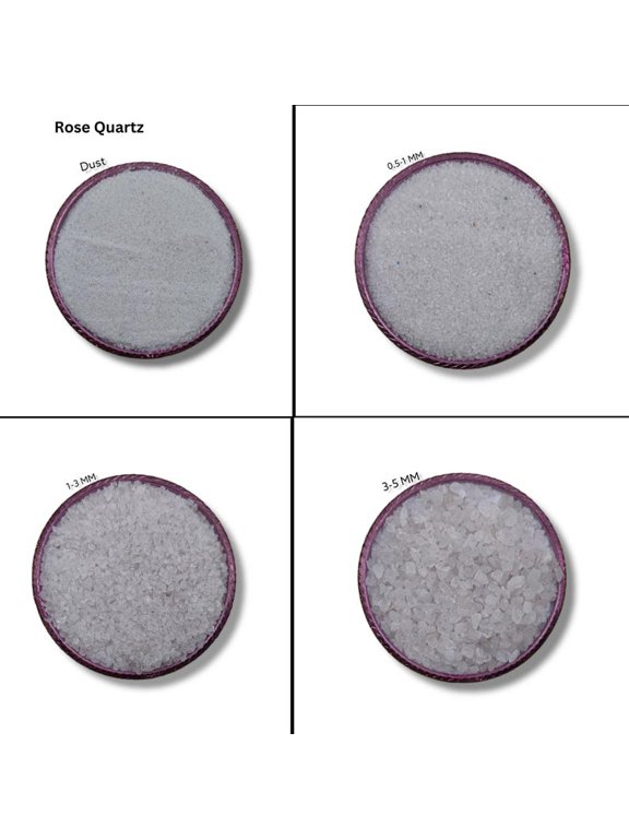 Crushed Natural Rose Quartz Gemstone Coarse Crushed Powder All Size For Woodwork, Ring Inlay Rose Quartz Healing Stone Inlay Resin Art Inlay 1 to 3 MM 50 Gram ( 1.76 OZ )