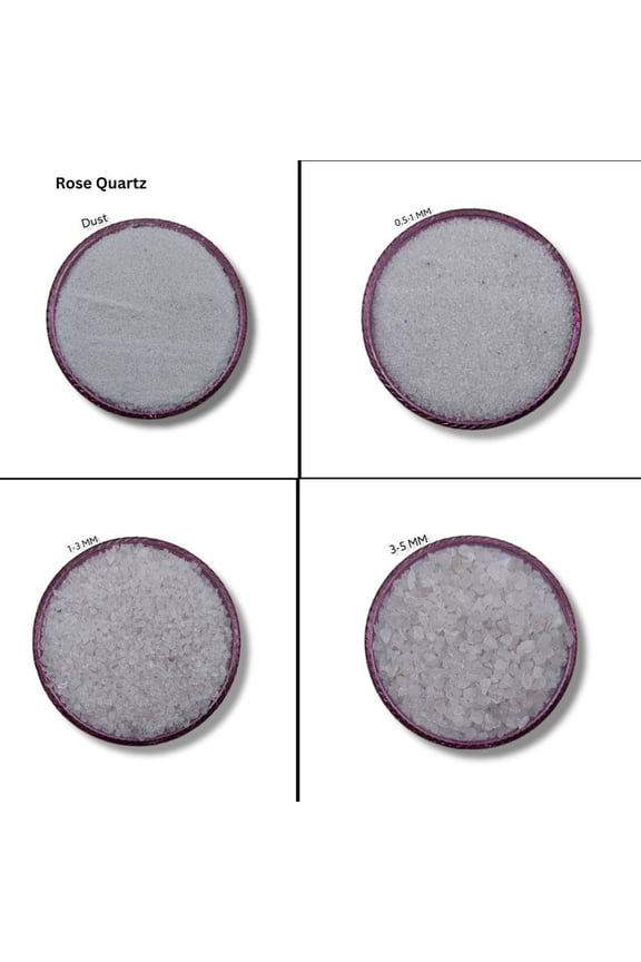 Crushed Natural Rose Quartz Gemstone Coarse Crushed Powder All Size For Woodwork, Ring Inlay Rose Quartz Healing Stone Inlay Resin Art Inlay 1 to 3 MM 50 Gram ( 1.76 OZ )