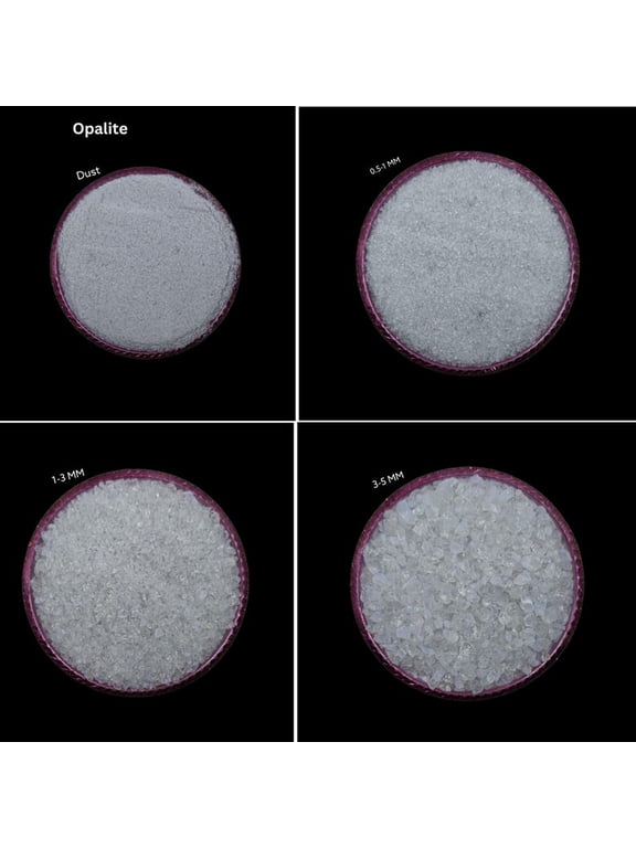 Crushed Natural White Moonstone Coarse All Size Gemstone Powder Crushed Coarse For Woodwork, Ring Inlay Moonstone Healing Stone Inlay 3 to 5 MM 50 Gram ( 1.76 OZ )