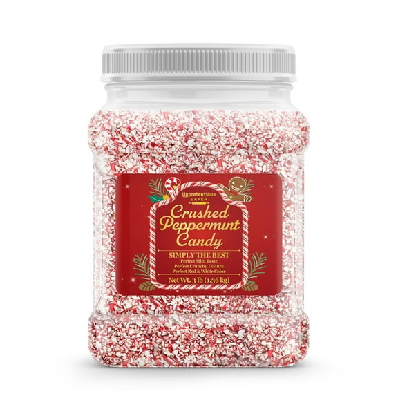 Crushed Peppermint Candy Pieces By Unpretentious, 3 lb, Cookies, Brownies & Other Treats