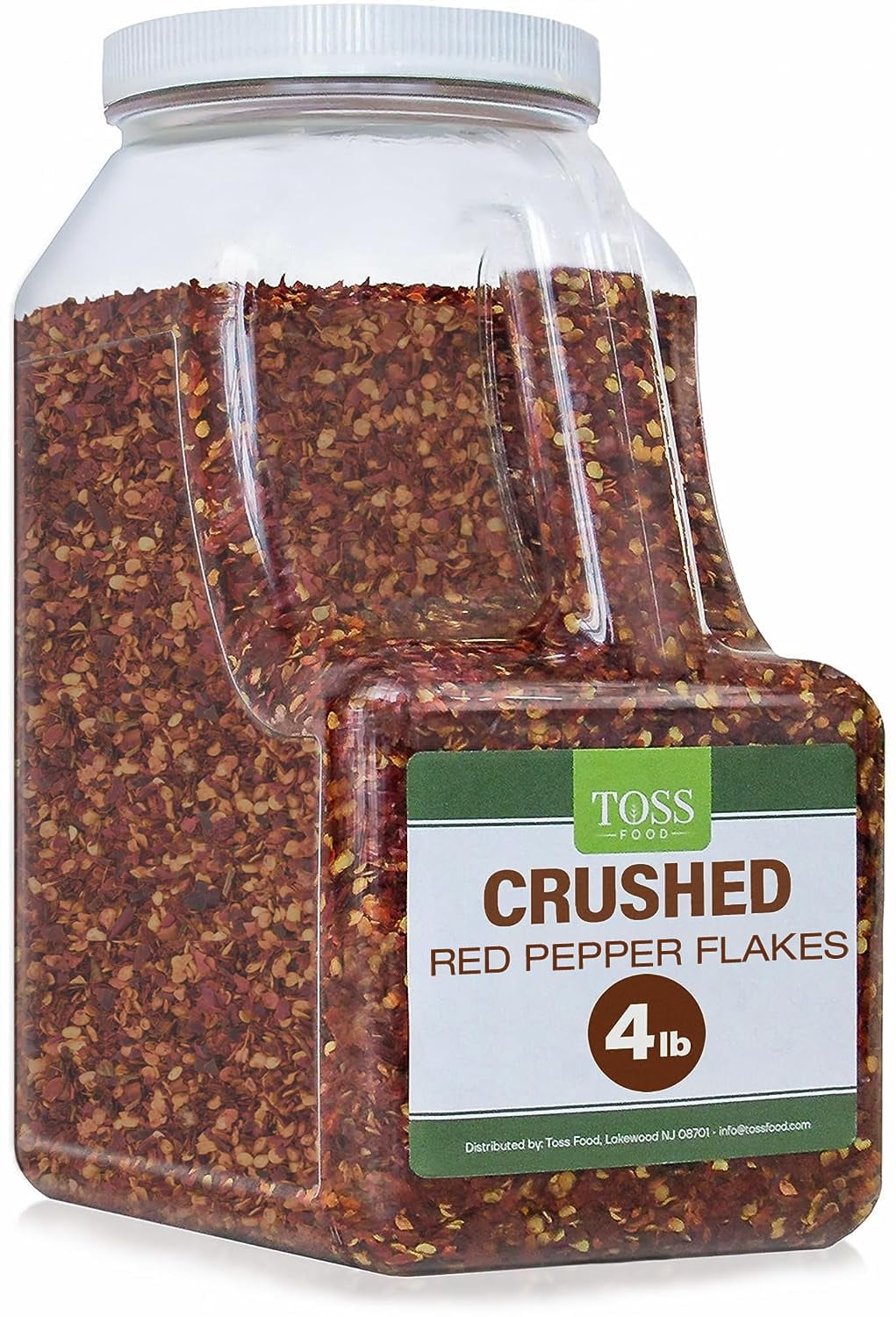 Crushed Red Pepper Flakes, Red Chili Flakes Bulk Spice 4 LB Container ...