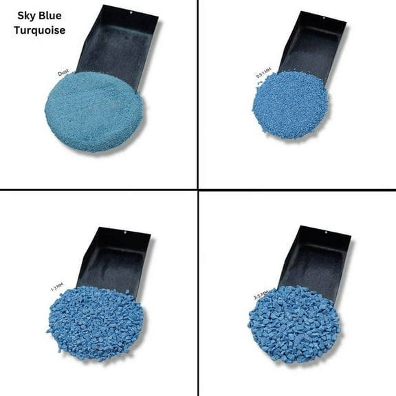 Crushed Sky Blue Turquoise Coarse Gemstone Powder All Size Stone Healing Powder Blue Turquoise Woodworking, Ring, Resin Inlay Crush Stone 0.5 to 1 MM 50 Gram ( 1.76 OZ )