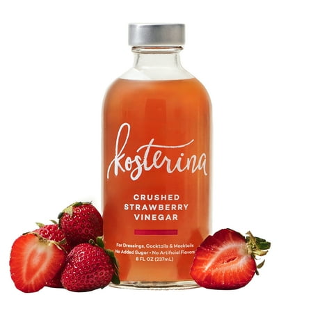 Kosterina Crushed Strawberry Vinegar, 8 fl oz