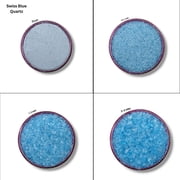 Crushed Swiss Blue Hydro Quartz Coarse Gemstone All Size Perfect For Stone Inlay, Stone Healing Powder Woodwork Inlay Ring Inlay Crush Stone 6 to 8 MM 50 Gram  1.76 OZ