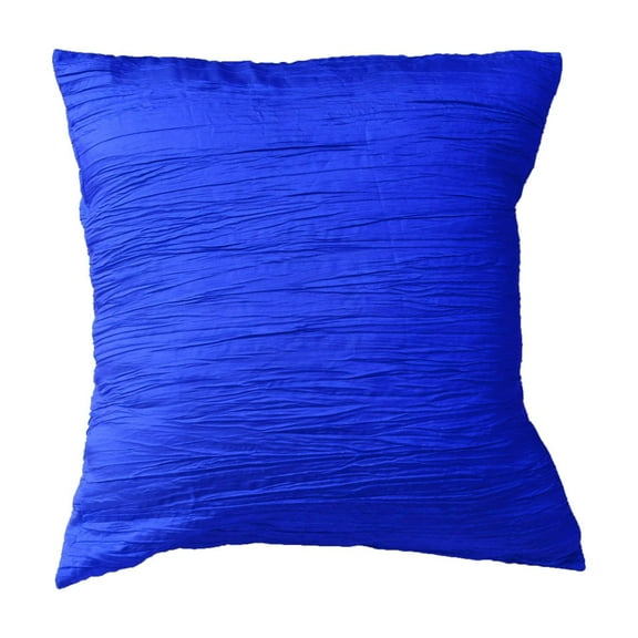 Crushed Taffeta Decorative Throw Pillow/Sham Cushion Cover Royal Blue