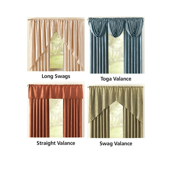 Crushed Taffeta Drapes