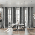 thumbnail image 1 of Crushed Velvet Curtains with Grommets Luxurious Thermal Insulated Soundproof Drapes for Birthday Soft and Durable Light-Filtering Window Treatments, 4 Panels, 1 of 6