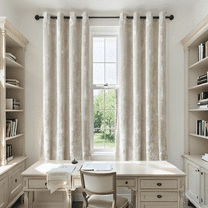 Crushed Velvet Curtains with Grommets Luxurious Thermal Insulated Soundproof Drapes for Office, Soft and Durable Light-Filtering Window Treatments, 2 Panels