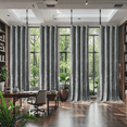 thumbnail image 1 of Crushed Velvet Curtains with Grommets Luxurious Thermal Insulated Soundproof Drapes for Office Soft and Durable Light-Filtering Window Treatments, 4 Panels, 1 of 6