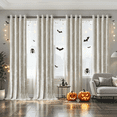 thumbnail image 1 of Crushed Velvet Curtains with Grommets Luxurious Thermal Insulation Soundproofing and Light Filtering Window Treatments Ideal for Halloween - Set of 4 Panels, 1 of 6