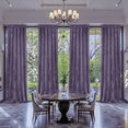 thumbnail image 1 of Crushed Velvet Curtains with Rod Pocket Luxurious Thermal Insulated Soundproof Drapes for Dining Room Soft and Durable Light-Filtering Window Treatments, 4 Panels, 1 of 6