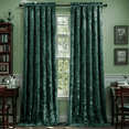 thumbnail image 1 of Crushed Velvet Curtains with Rod Pocket Luxurious Thermal Insulated Soundproof Drapes for Office, Soft and Durable Light-Filtering Window Treatments, 2 Panels, 1 of 8