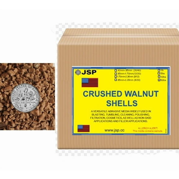 Crushed walnut shell .85-3.35mm 6/20 50 lb