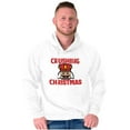thumbnail image 1 of Crushing Christmas Nutcracker Pun Unisex Plus Size Hoodie Brisco Brands 5X, 1 of 6