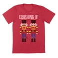 thumbnail image 1 of Crushing It Humor Graphic Red Mens T-Shirt, 1 of 1