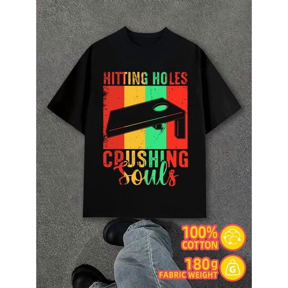Crushing Souls Tee men black 180G 100% Cotton Perfect for exercise Trendy Unisex Shirt Short Sleeve tshirts Basic Unisex Shirt Graphic tshirts Vintage Unisex Shirt Cotton tshirts