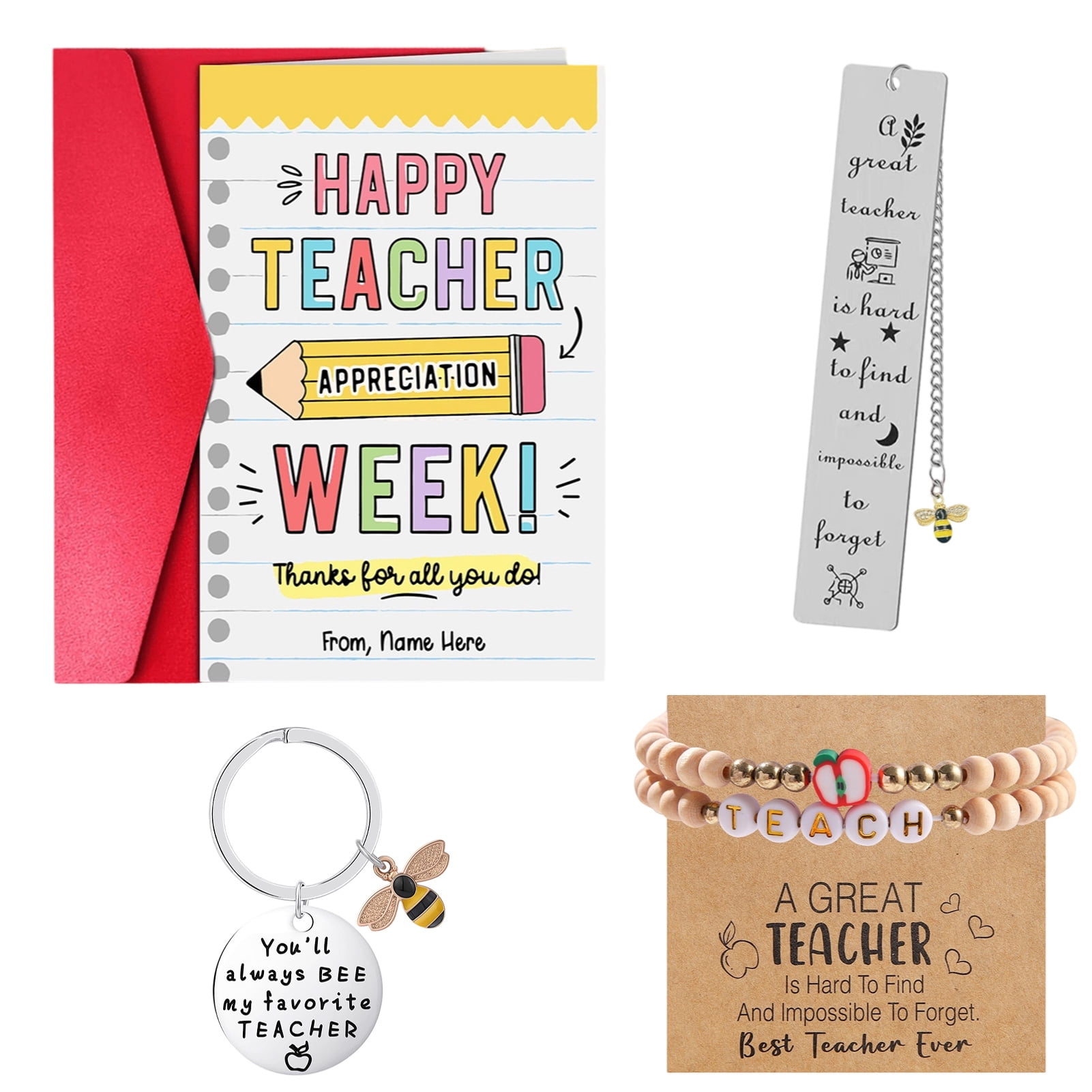Crusward Teacher Gifts Thank You Gift for Women Men, Personalised Best ...