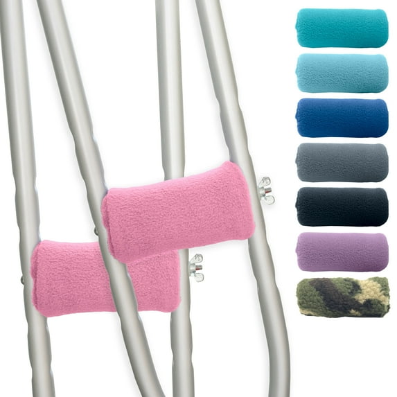 Universal Crutch Hand Grip Covers (pink)