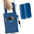 thumbnail image 1 of Crutch Comfort Pouch Bag with Foam Hand Grip Pads (Blue), 1 of 5
