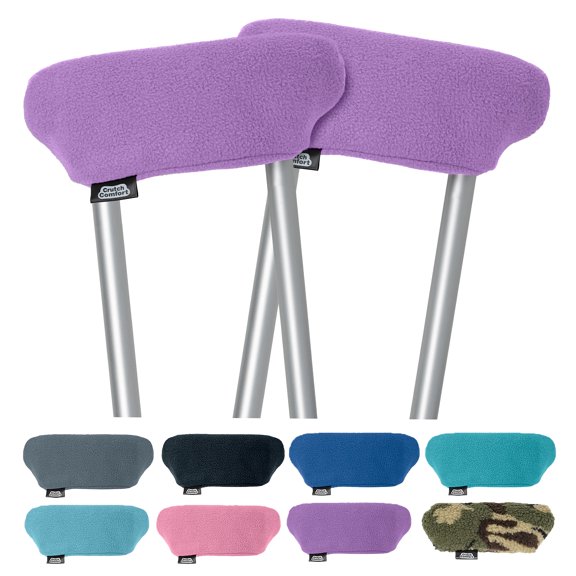 Crutch Comfort Universal Crutch Underarm Pad Covers - (Purple)