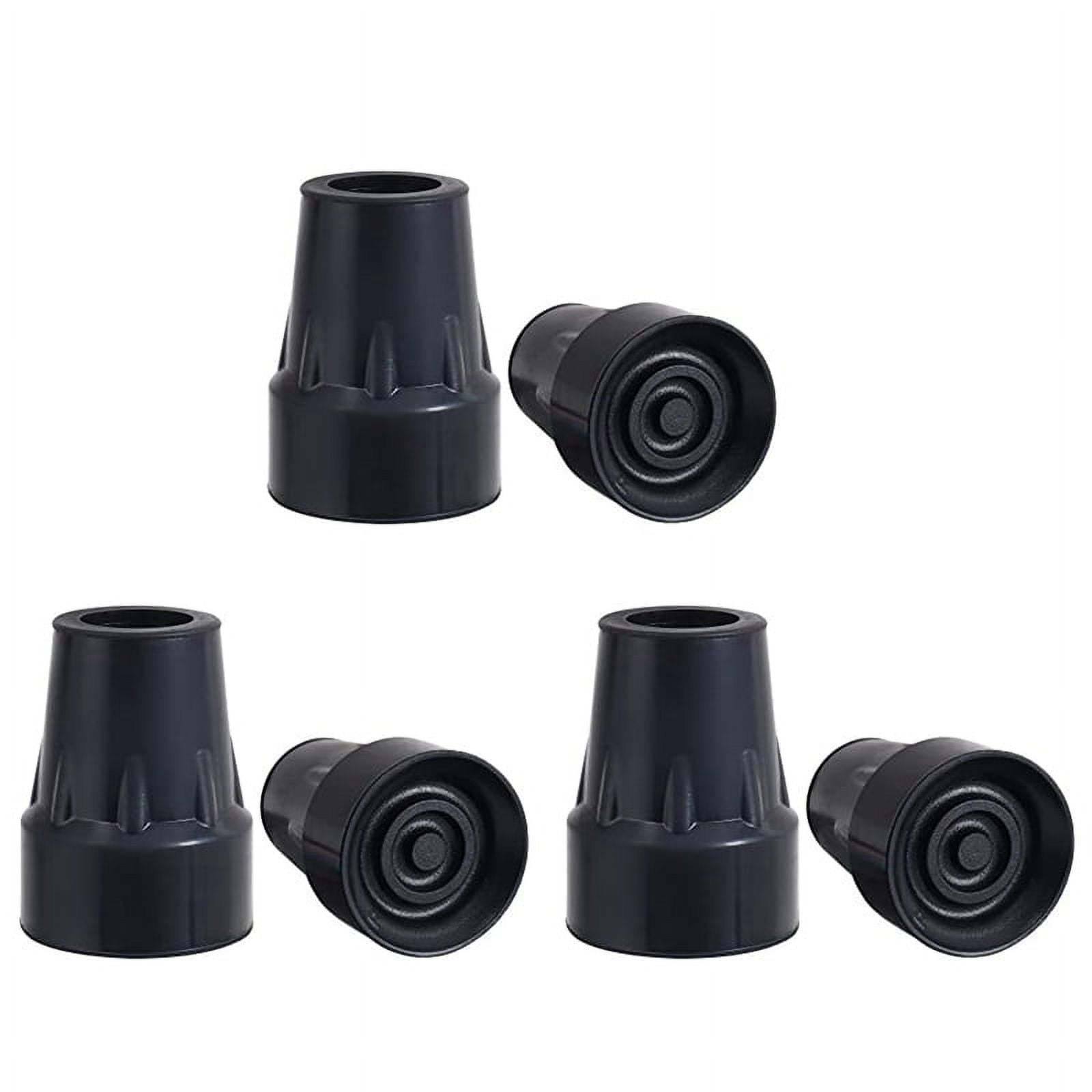 Crutch Tips, 3/4Inch Heavy Duty Non-Slip Rubber Cane Tips, Replacement Cane Foot C 2X4408