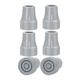thumbnail image 1 of Crutch Tips, 7/8Inch Heavy Duty Non-Slip Rubber Cane Replacement Foot Caps, Pads,6 PCS, 1 of 7