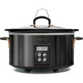 thumbnail image 1 of Crux 6QT Programmable Slow Cooker, Black #14681, 1 of 5