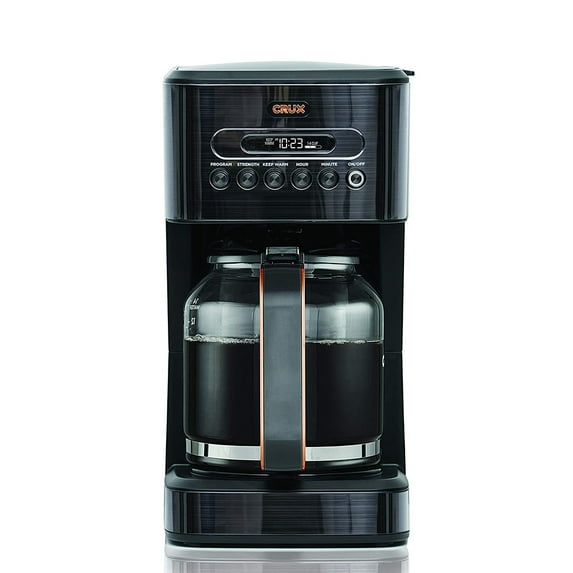 Crux 14808-SN 14 Cup Sustainable Programmable Coffee Maker with Reusable Filter