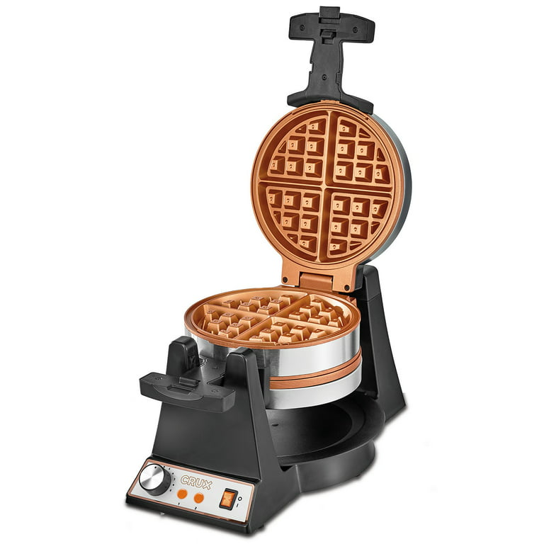 https://i5.walmartimages.com/seo/Crux-Double-Rotating-Belgian-Waffle-Maker-with-Nonstick-Plates-Stainless-Steel-Housing-and-Browning-Control-New-Open-Box_2d0f6475-19f1-4314-b8fc-b43b79f3e57c.07170a28af3bb498651b6136f2a27725.jpeg?odnHeight=768&odnWidth=768&odnBg=FFFFFF