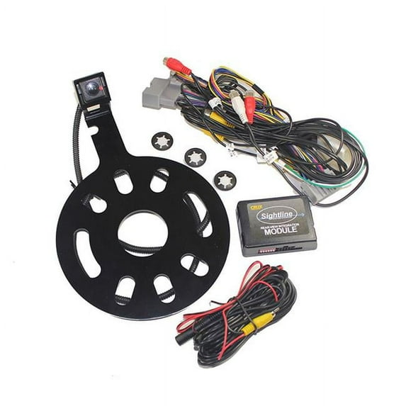Crux Rear-View & VIM Integration with Spare Tire Mount Camera For Jeep Wrangler 2007- 2016