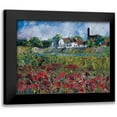 thumbnail image 1 of Cruysberg, Marijke 24x20 Black Modern Framed Museum Art Print Titled - My village at the river, 1 of 5