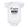 thumbnail image 1 of Cruz Azul El Mejor Bebé Del Mundo Baby Bodysuit – Soccer Fan Jumpsuit – Soft Cotton Onesie Outfit - White - (6-9 Months), 1 of 2