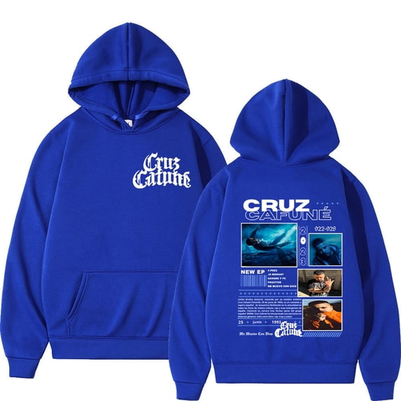 Cruz Cafune Me Muevo Con Dies Tour-Inspired Unisex Oversized Gothic Streetwear Vintage Pullover Hoodie