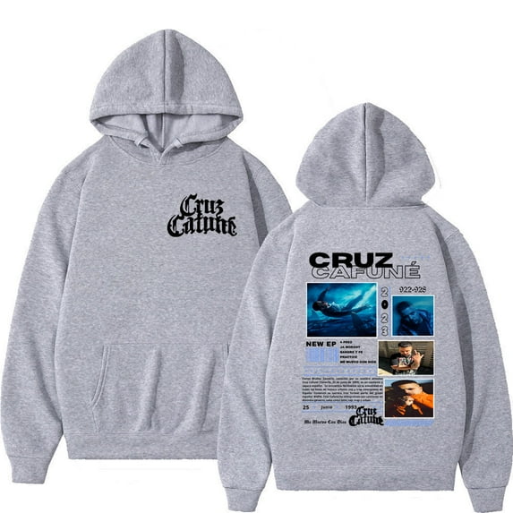 Cruz Cafune Me Muevo Con Dies Tour-Inspired Unisex Oversized Gothic Streetwear Vintage Pullover Hoodie