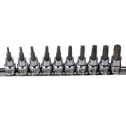 Cruz Tools TX38TBS; Socket Bit Set 10Pc Torx
