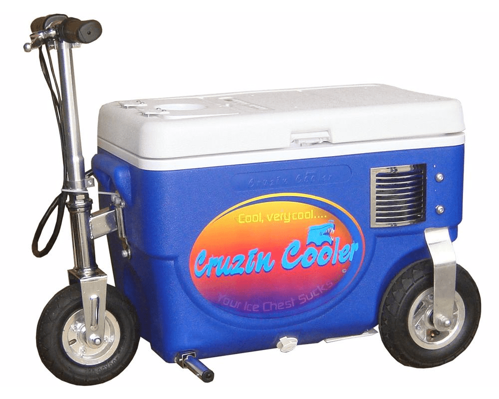Cruzin Cooler 500w Ice Chest Water Cooler with Scooter, Blue