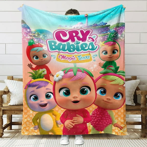 Cry Babies Anti Pilling Flannel Blanket Gifts for Fans Lover Girls Boys Women Present Hoodie Him Bed 30"x40"