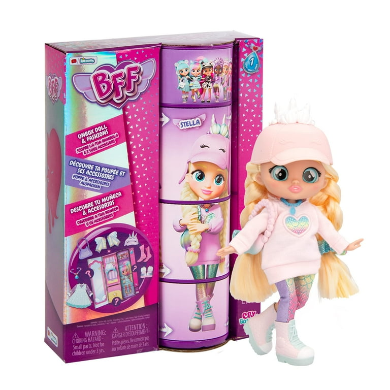 Cry Babies BFF Stella Fashion Doll with 9+ Surprises Including