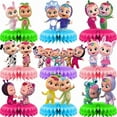 thumbnail image 1 of Cry Babies Baby Honeycomb Centerpieces Table Toppers Decorations for Birthday Party Decor Supplies Photo Props, 1 of 5