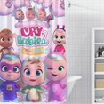 thumbnail image 1 of Cry Babies Baby-theme Bathroom Shower Curtain Home Decor,Bath Curtains Durable Waterproof Bath Curtain , Adluts Girls Boys Bathroom Decor House Gifts 52x71inch（130cmX180cm）, 1 of 5