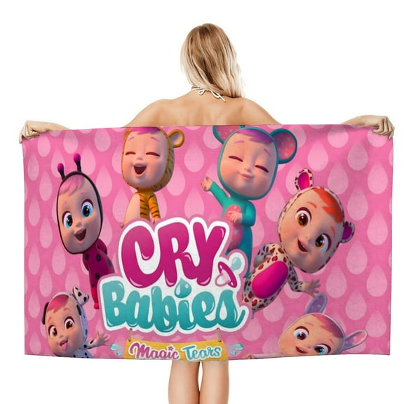 Cry Babies Baby-theme Gifts Quick-dry Beach Towel for Women Girl Birthday Inspired Fan Bath Outdoor Music Lover 31"*63"(78cm*160cm)