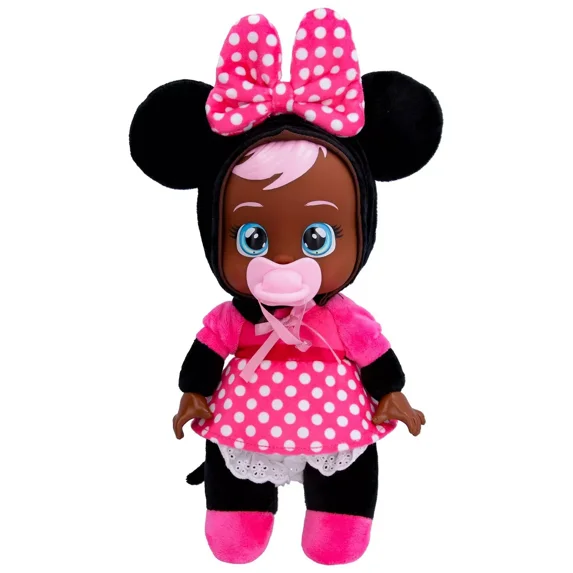 Cry Babies Disney 9" Plush Baby Doll Tiny Cuddles Minnie Mouse Toy New with Tag