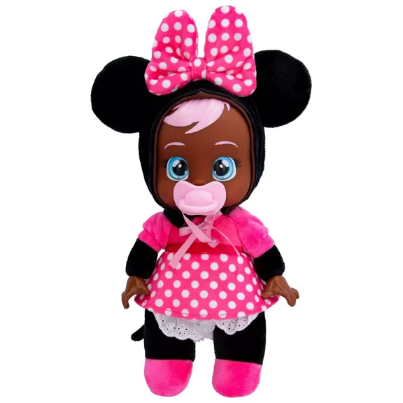 Cry Babies Disney 9" Plush Baby Doll Tiny Cuddles Minnie Mouse Toy New with Tag