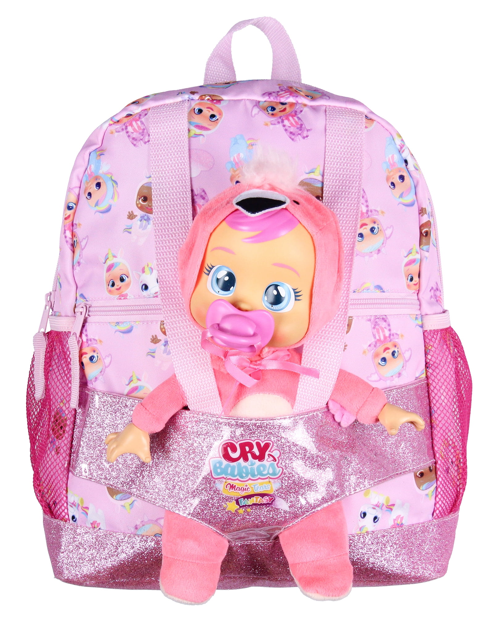 Cry Babies Magic Tears Characters Baby Doll Carrier Dual Compartment  Backpack 