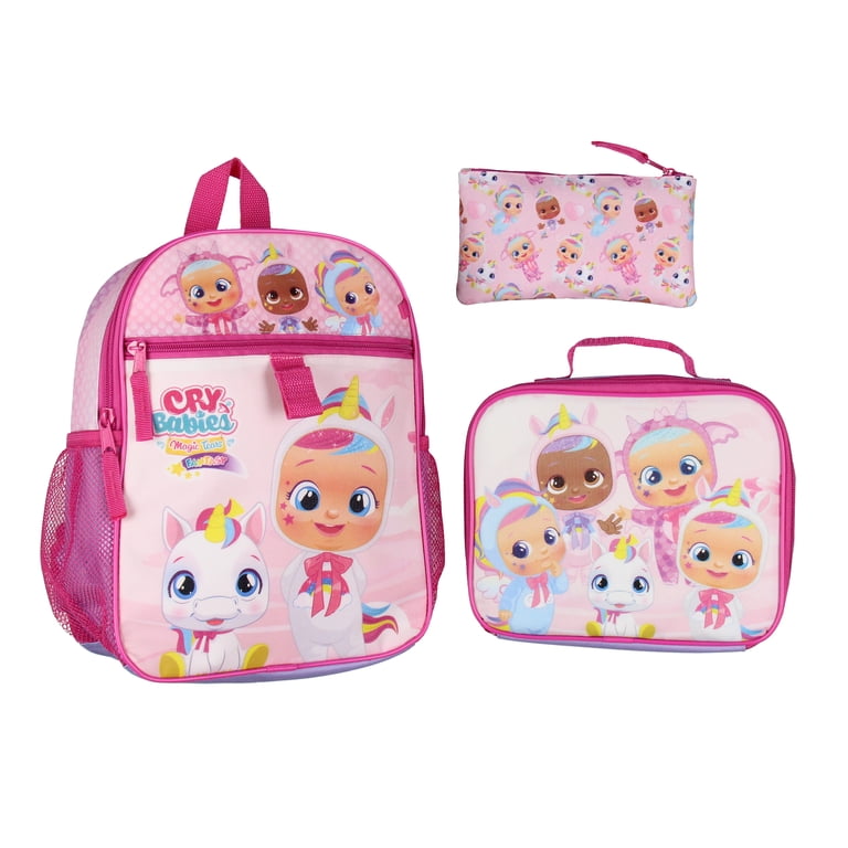 Cry Babies Magic Tears Unicorn Backpack Set with Lunchbox and
