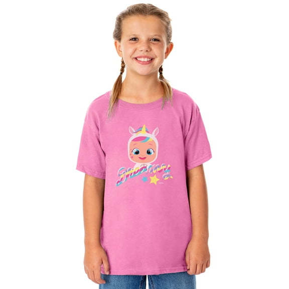 Cry Babies Magic Tears Girl's Dreamy Crewneck T-Shirt For Kids