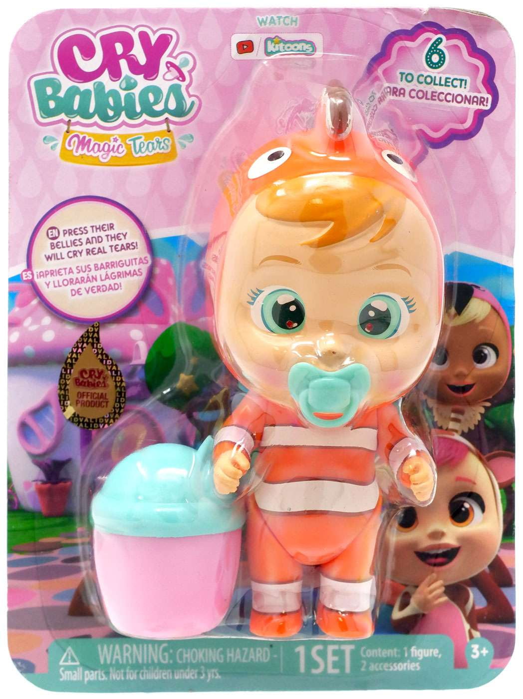 I VIP PETS Cry Babies Magic Tears Fish Mini Doll